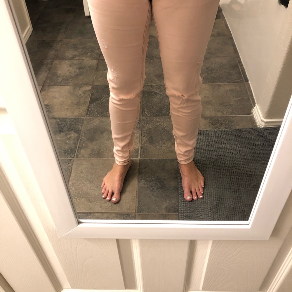 Custom H&M pink jeans